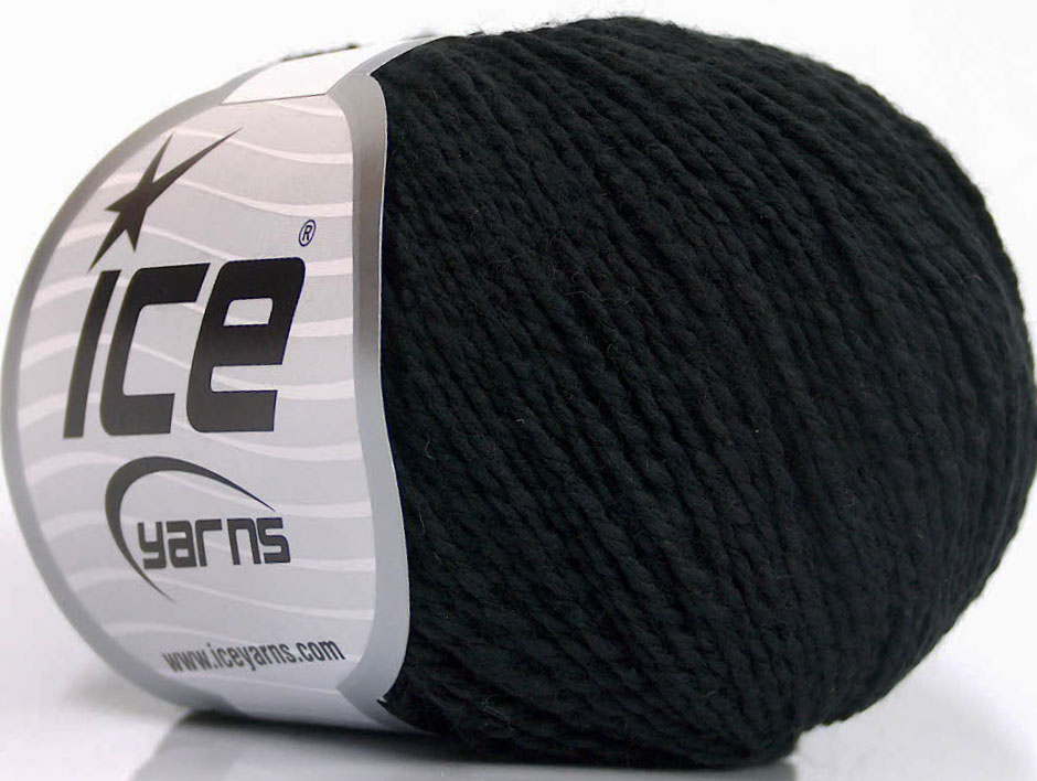 Silk Cotton Black, Luxury Premium Yarns Yarn Paradise