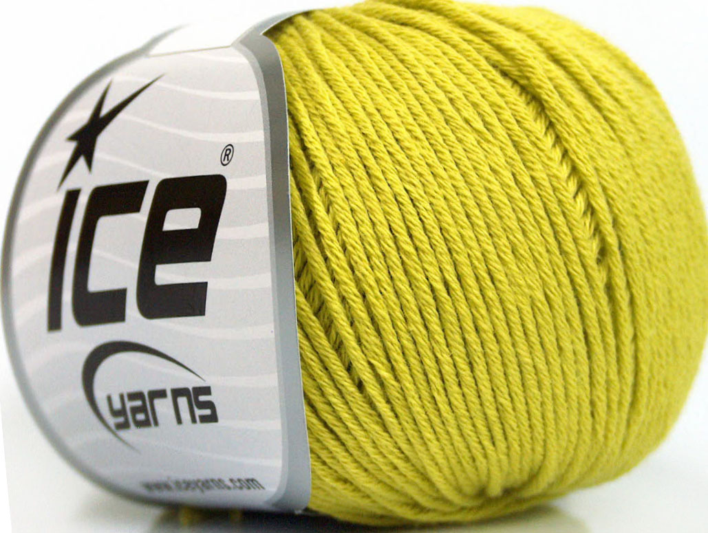 Organic Baby Cotton Light Olive Green, Baby Yarns Ice Yarns Online