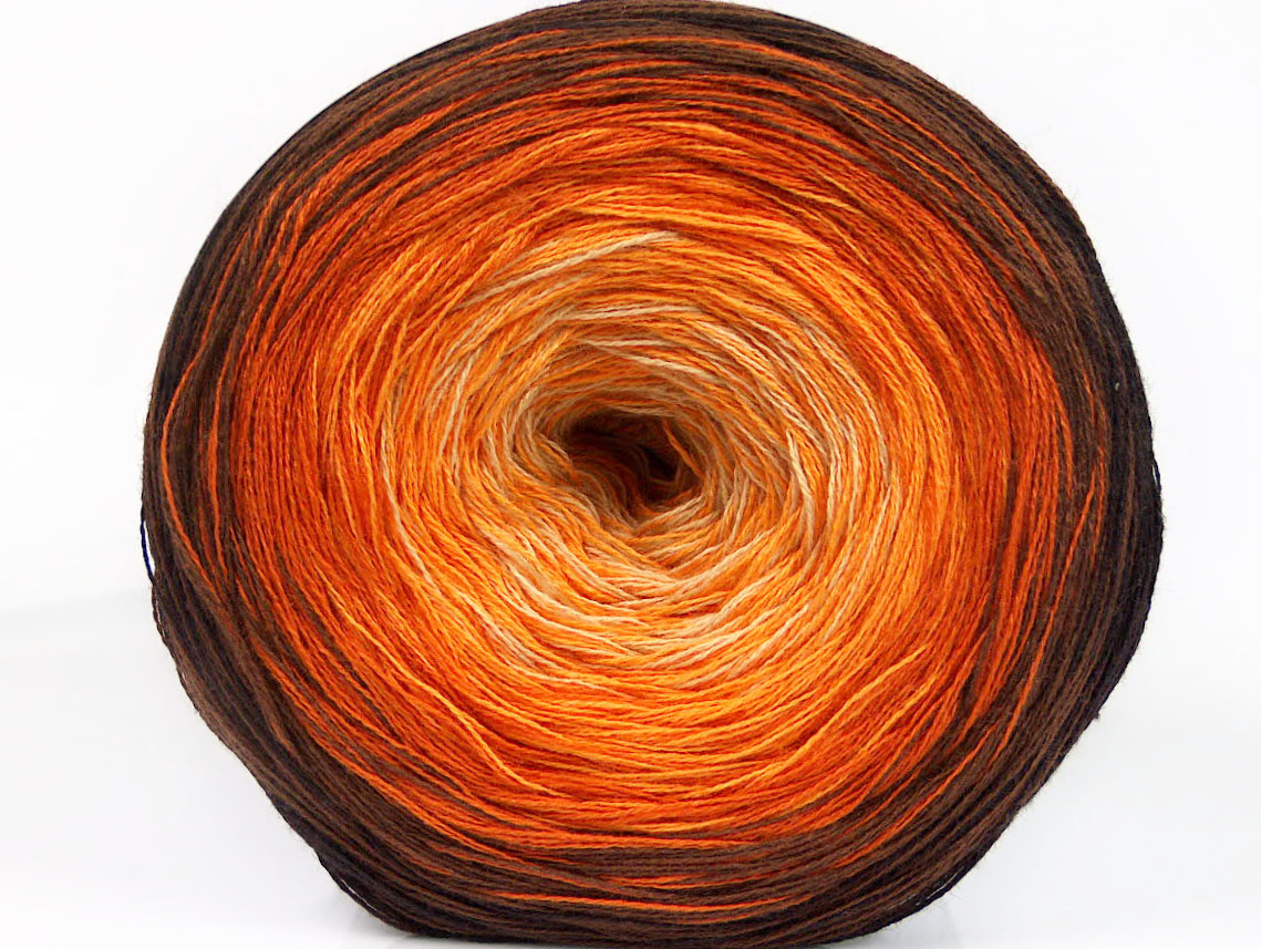 Cakes Ombre Yellow Orange Cream Brown Shades at Ice Yarns Online Yarn Store