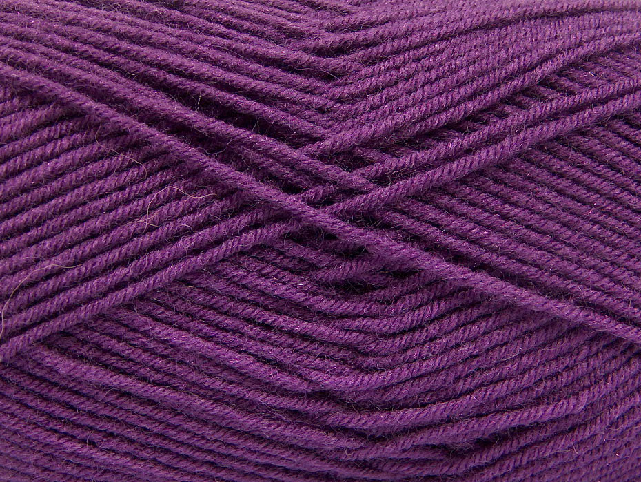 purple double knitting wool