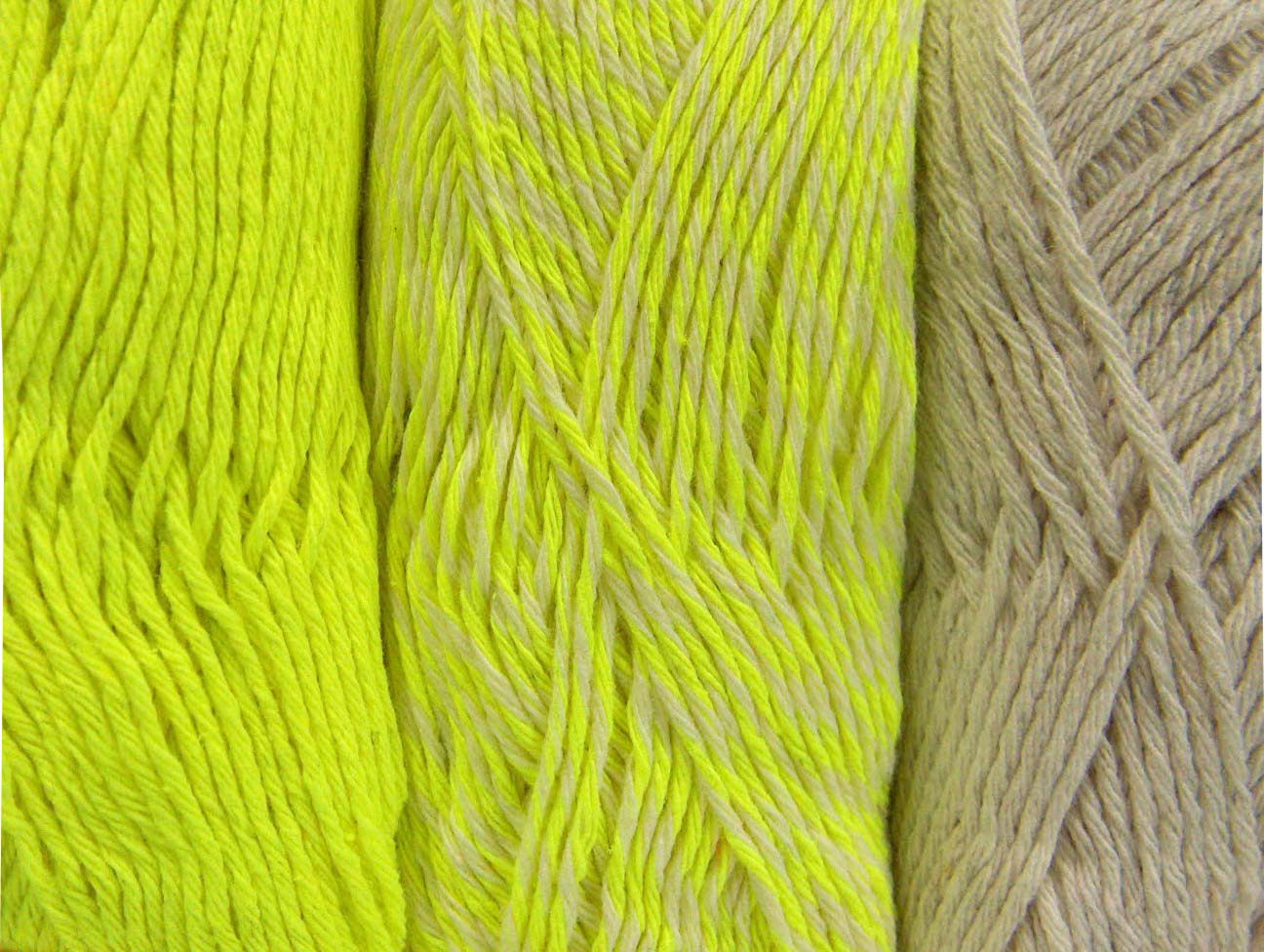 Ombre Neon Yellow, Ecru, Closeout Yarns Ice Yarns Online Yarn Store