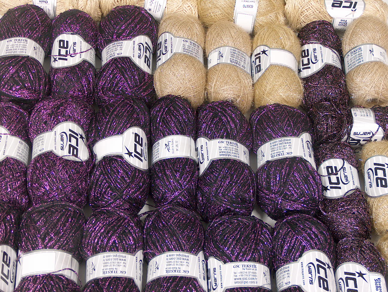 Mixed Lot Metallic Yarns at Yarn Paradise