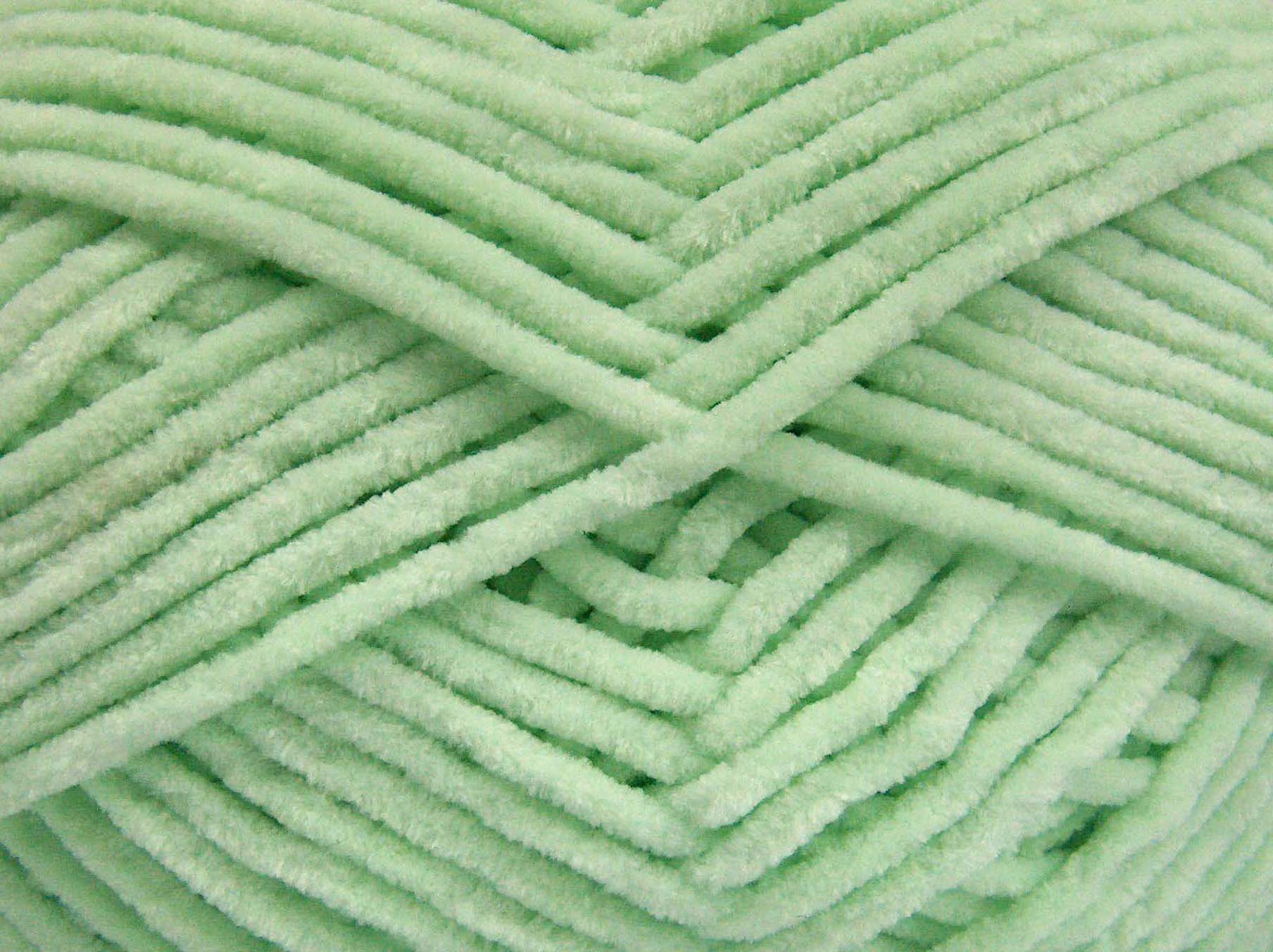 Chenille Baby Light Baby Green, Chenille Yarns Ice Yarns Online Yarn