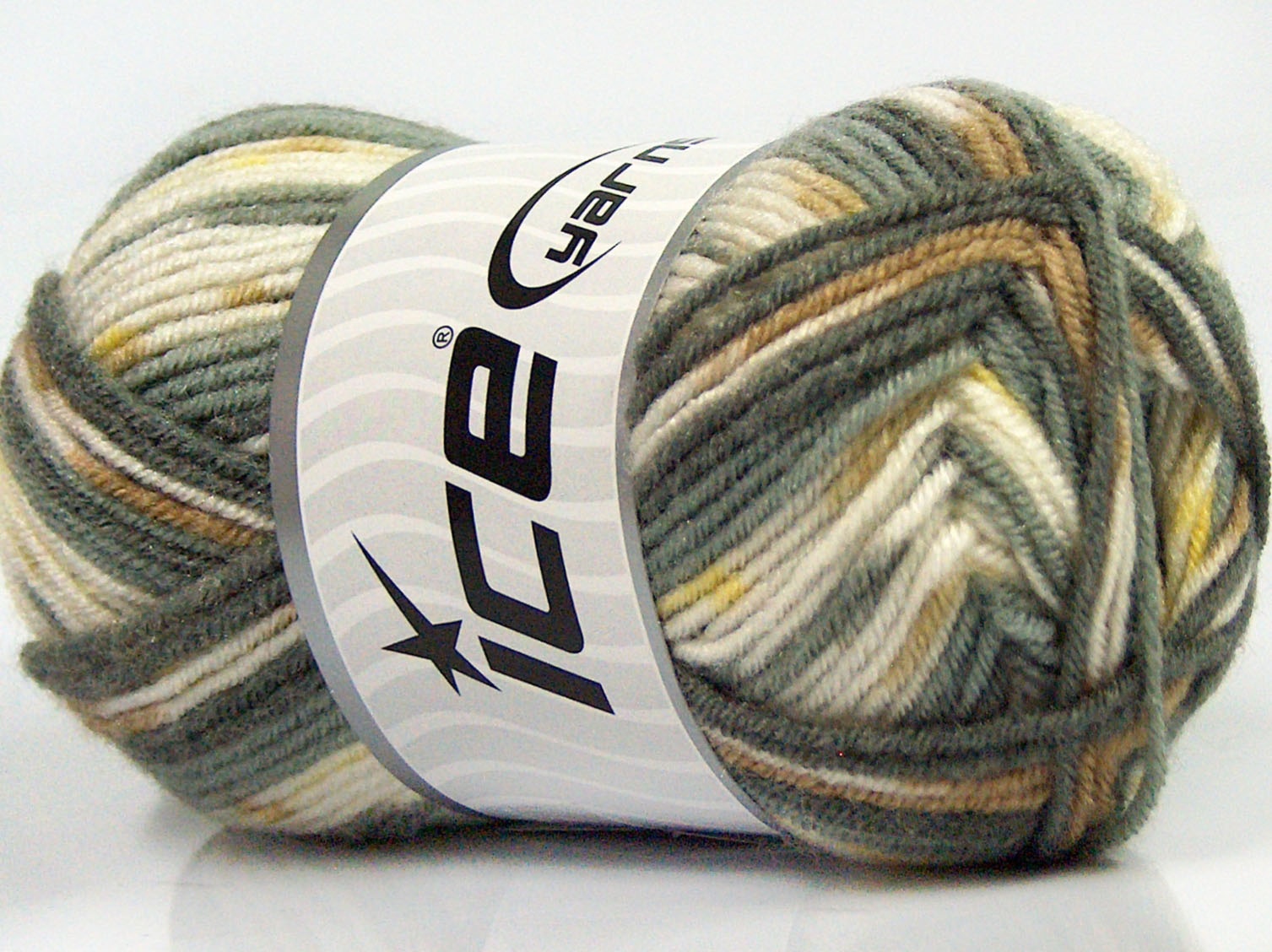 Mini Baby Design Grey Shades, White, Camel, Yellow, Baby Yarns Yarn