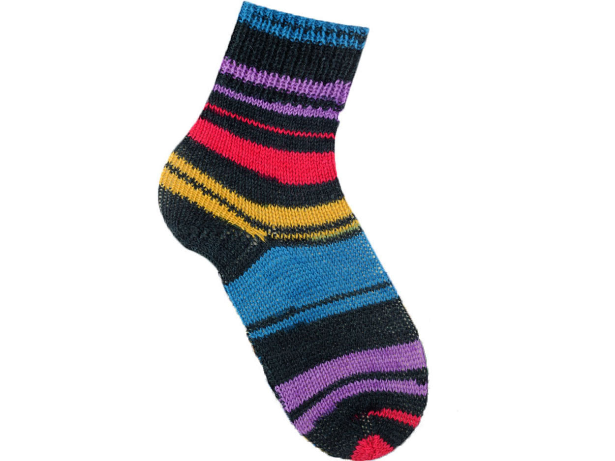 Smart Sock Black, Rainbow, Sock Yarn | Yarn Paradise