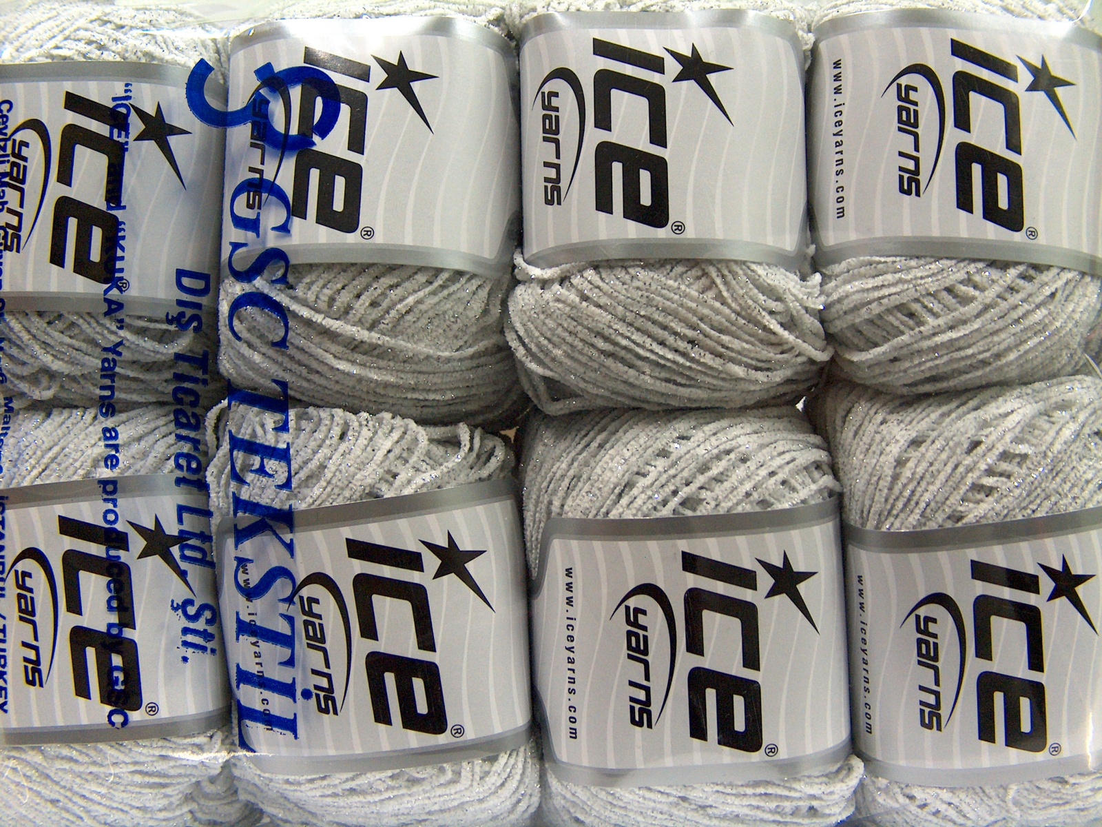 Sale Chenille Off White, Closeout Yarns Ice Yarns Online Yarn Store