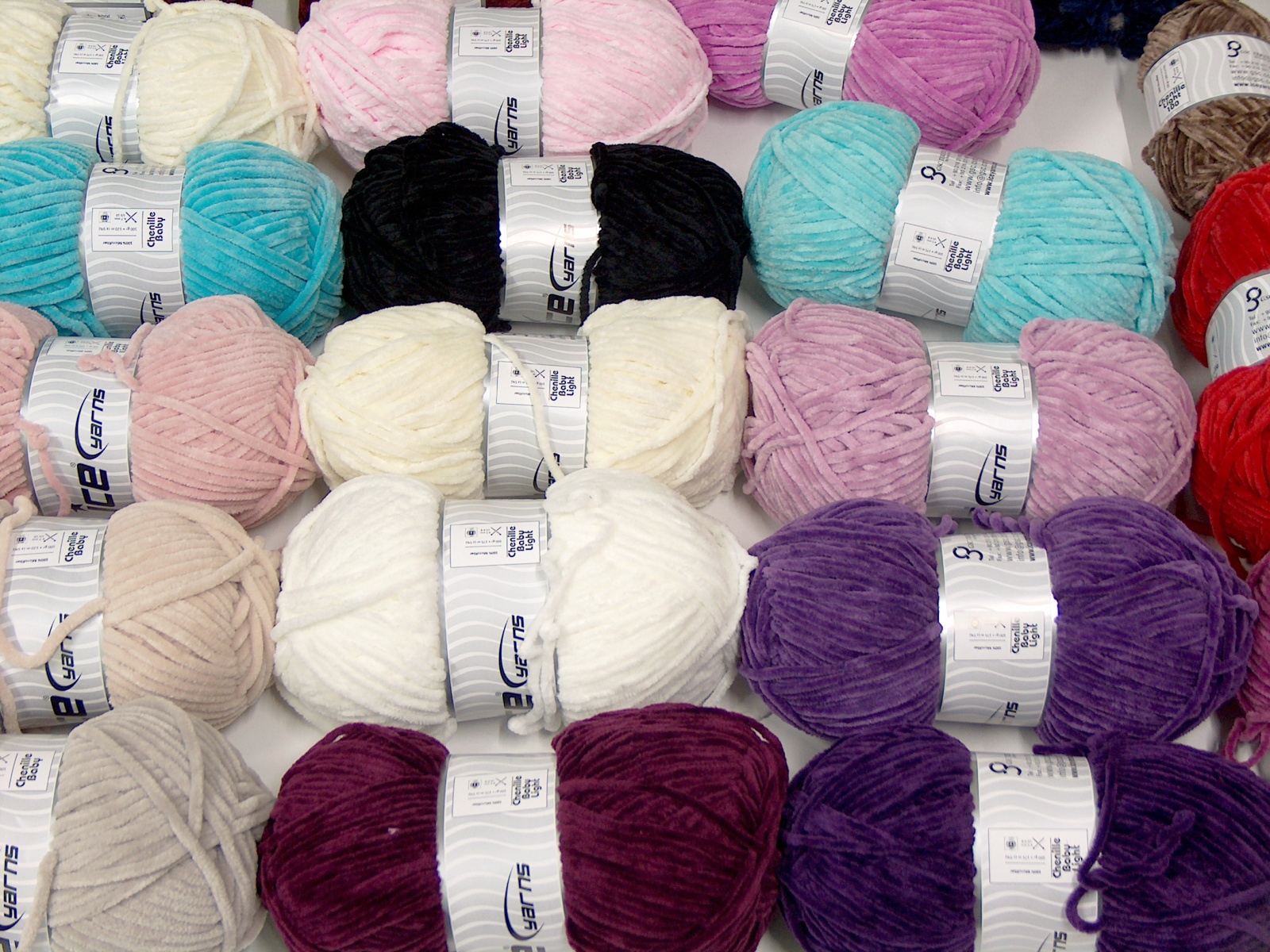 Chenille Types Mixed Lot at Ice Yarns Online Yarn Store