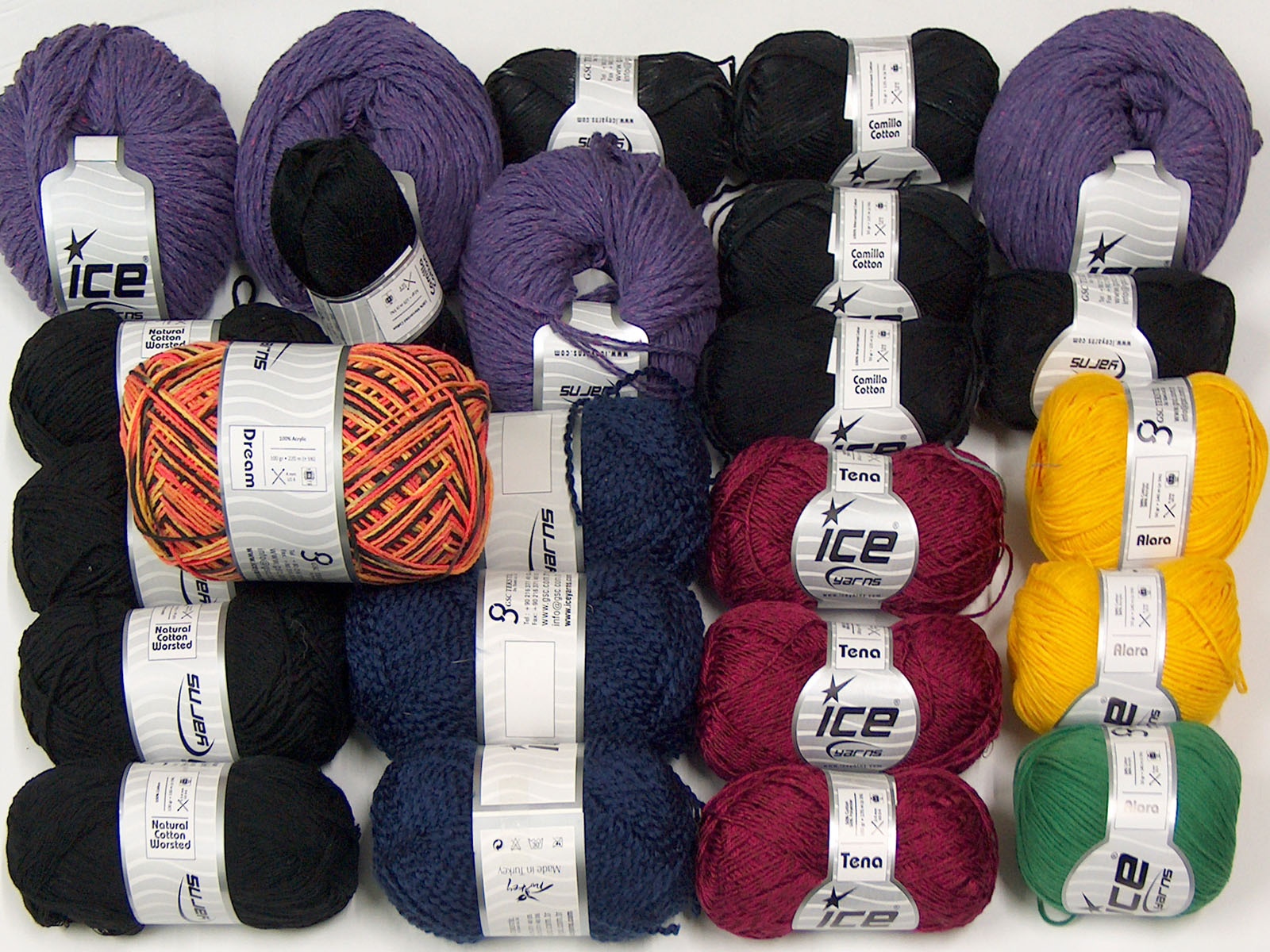 Mixed Lot Multicolor, Mixed Lots Ice Yarns Online Yarn Store