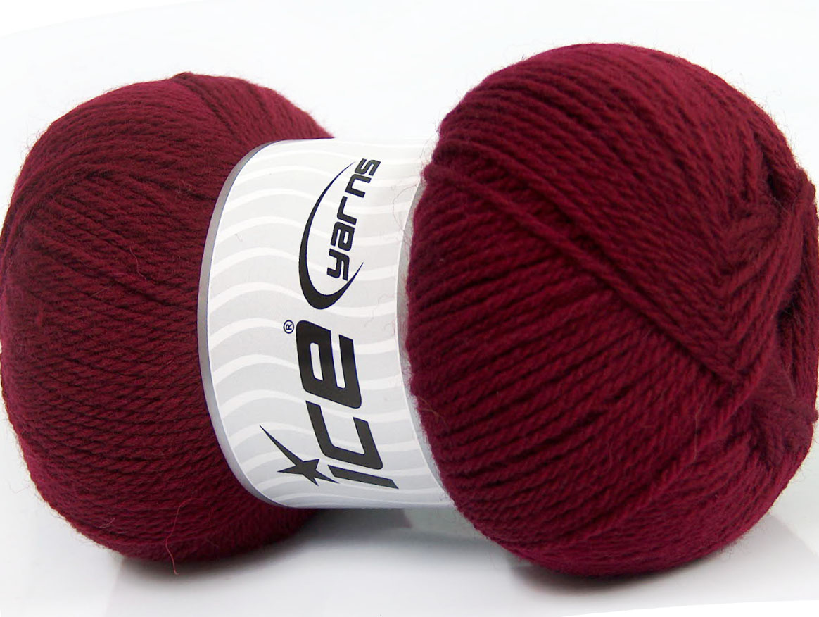 Virgin Wool Deluxe Burgundy at Yarn Paradise