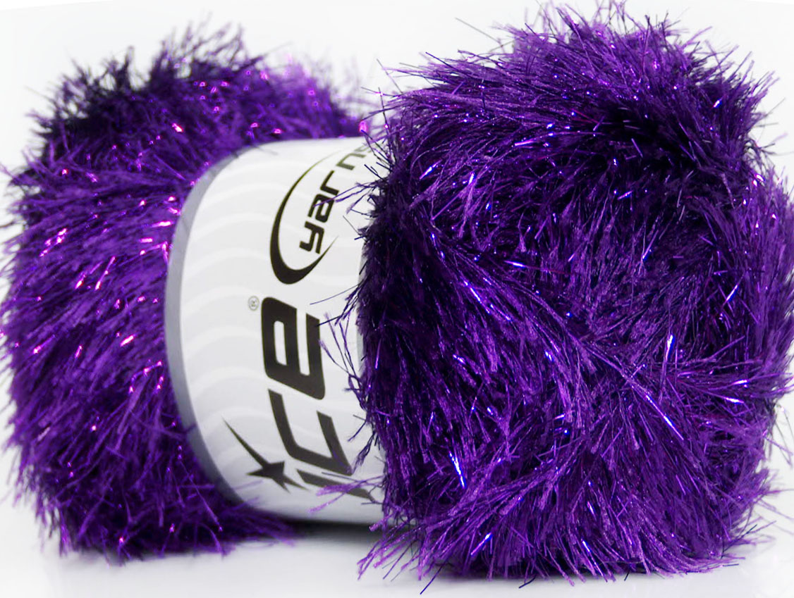 Eyelash Dazzle Purple at Ice Yarns Online Yarn Store