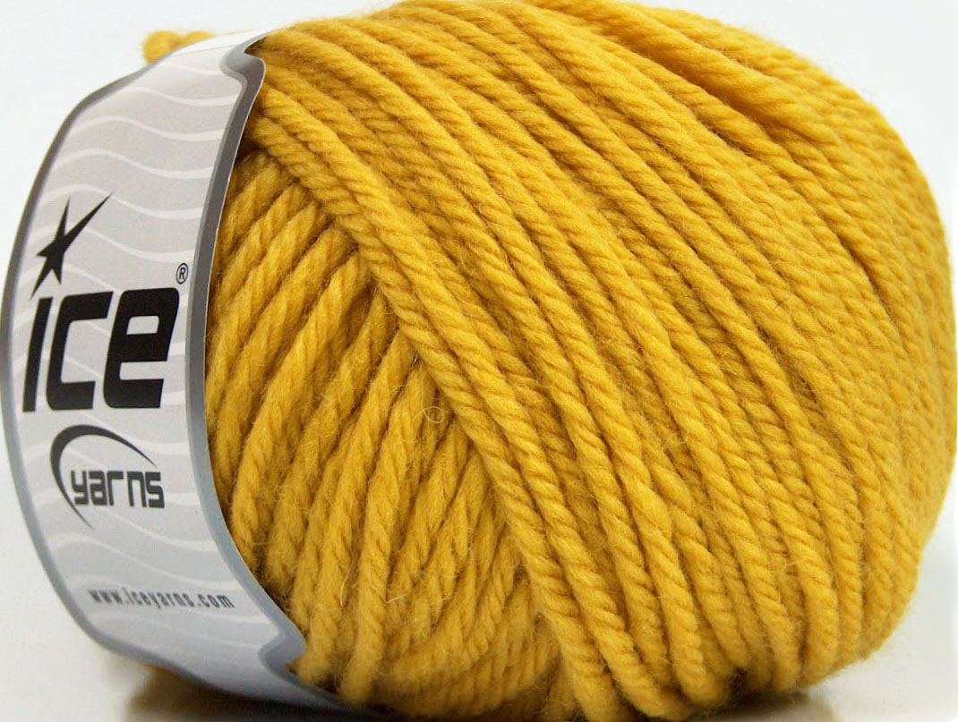 yellow wool yarn
