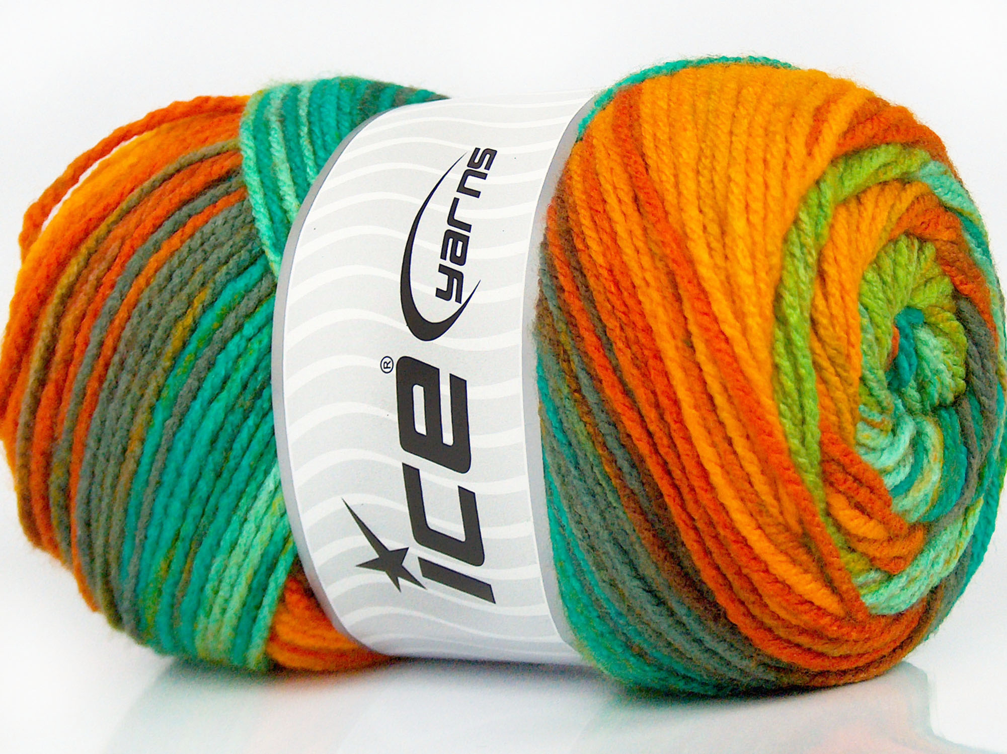 Favorite Magic Green, Turquoise, Grey, Orange, Yellow, SelfStriping